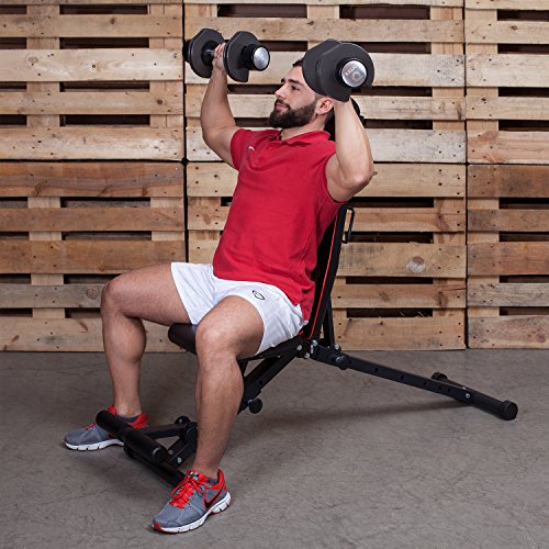 klappbare Hantelbank Schulterdrücken