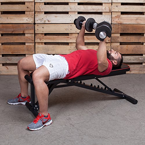 Training auf Hantelbank